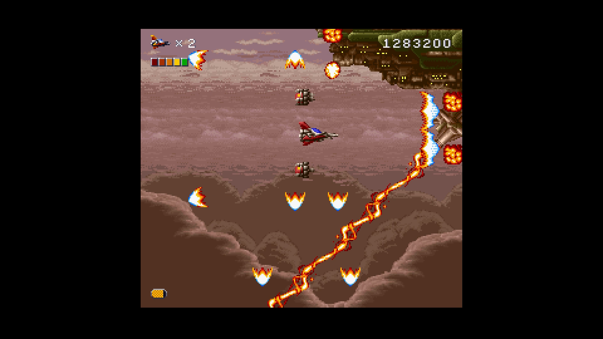 Rendering Ranger: R2 shmup level