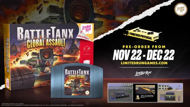 battletanx rerelease information showing cart and box