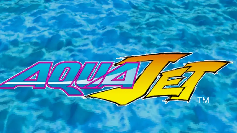 Aqua Jet title screen