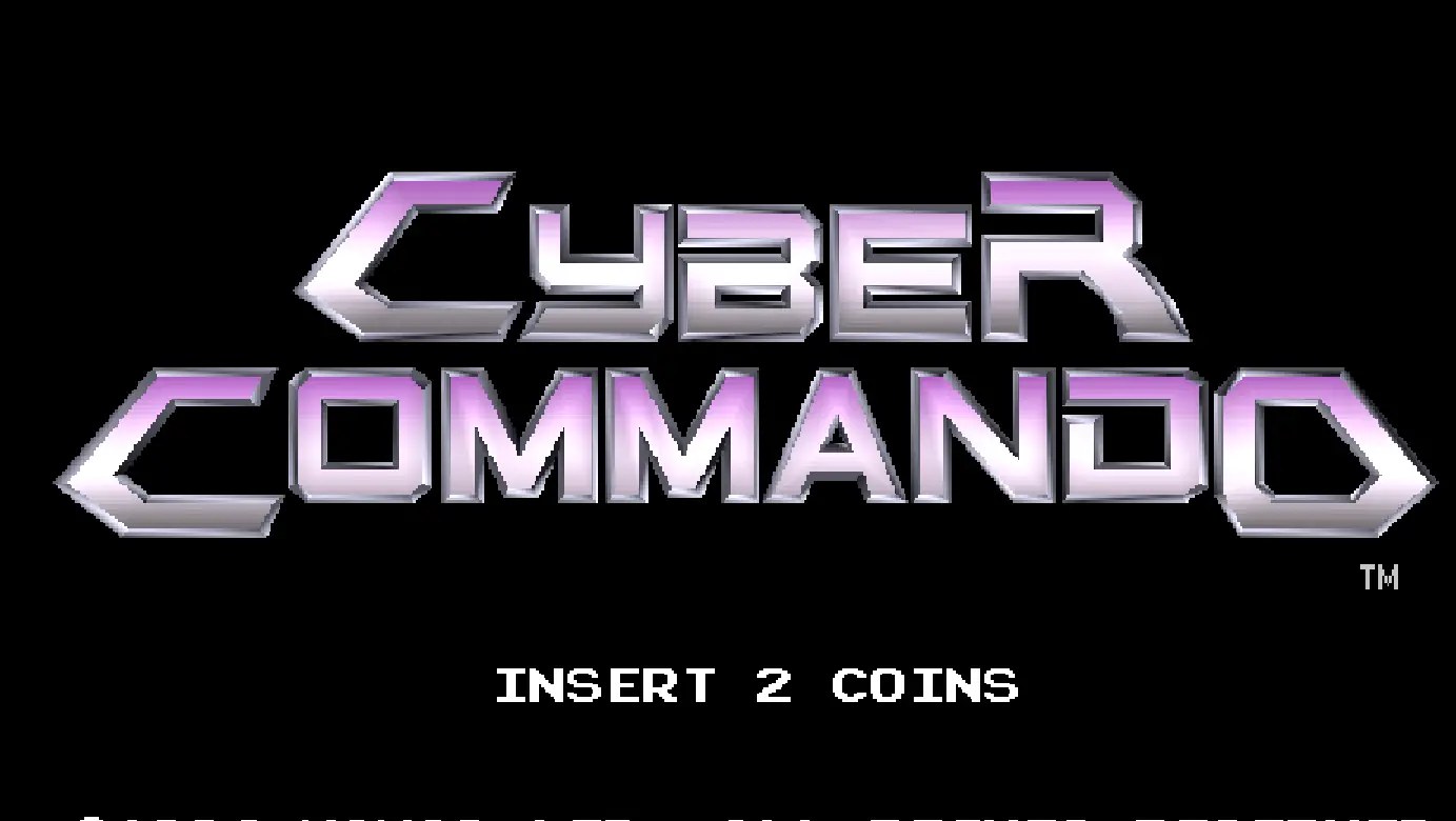 Arcade Archives Cyber Commando title screen