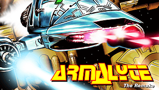 Armalyte: The Remake ship and logo