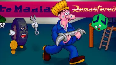 Automania Remastered title and |Wally Week character