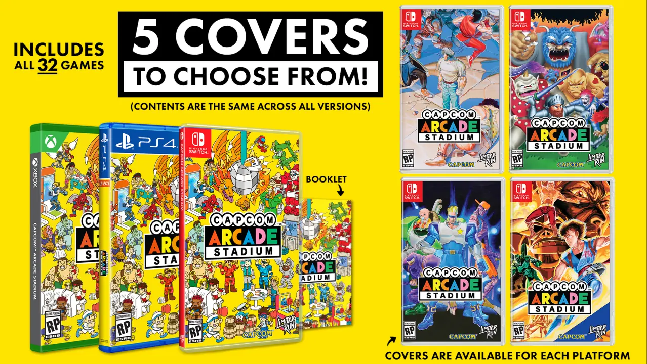 Capcom Arcade Stadium Limited Run packshots
