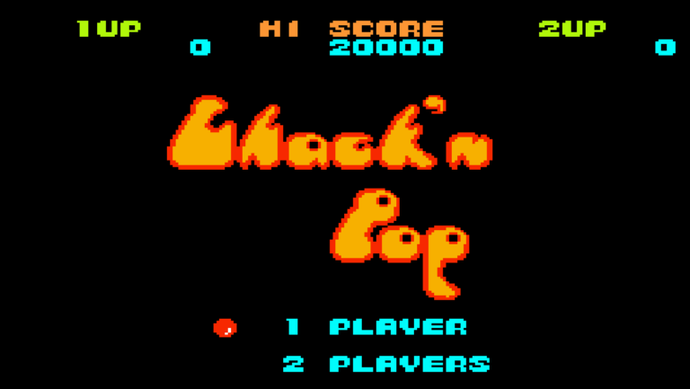 Chack’n Pop title screen