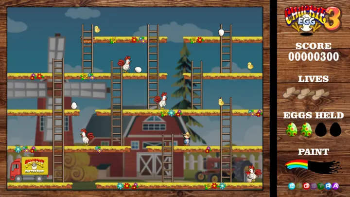 Chuckie Egg 3 screenshot with modern graphics