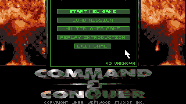 Command & Conquer title screen