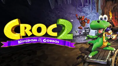 Croc 2 logo with Croc character