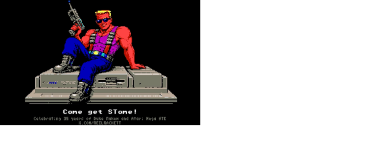 Duke Nukem Atari ST screen