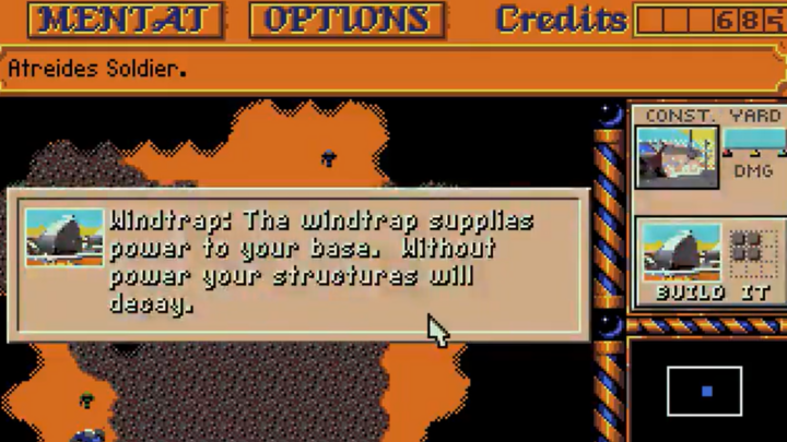 Dune II Atari ST screenshot