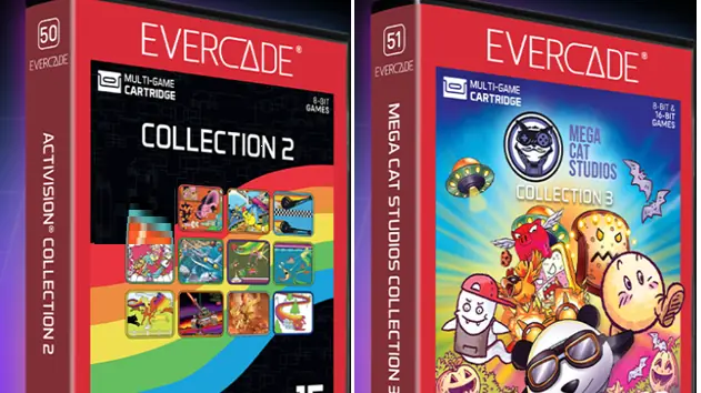 Evercade Activision Collection 2 and Mega Cat Studios Collection 3 packshots