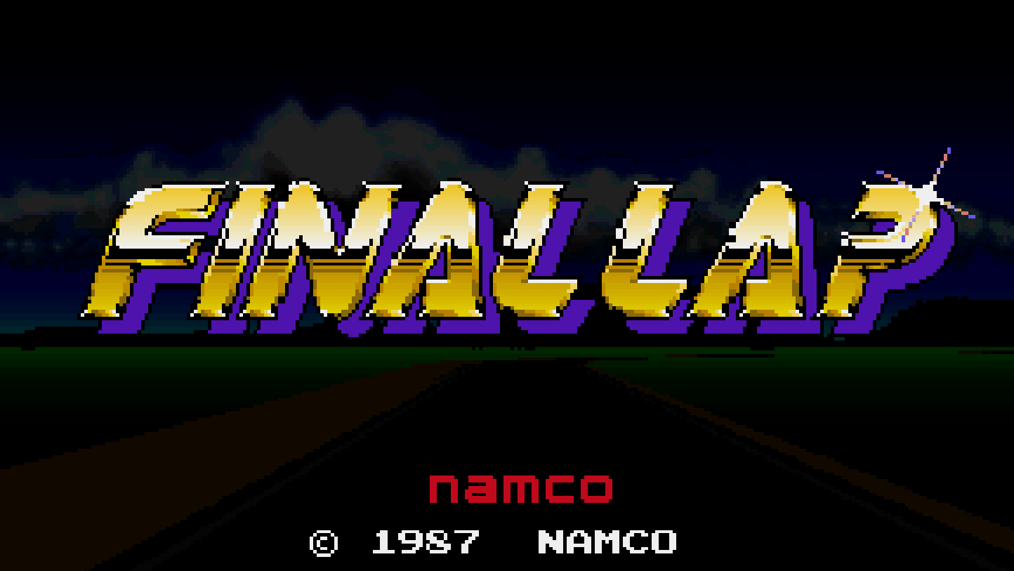 Final Lap title screen