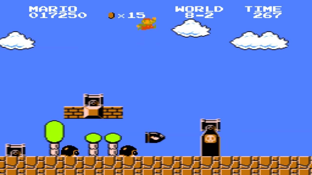 Level 8-2 in Super Mario Bros.