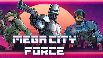 Mega City Force characters and logo