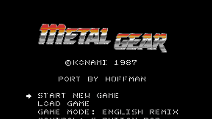 Metal Gear Genesis title screen