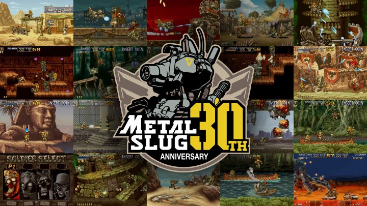 Metal Slug screens and 30th anniversary logo