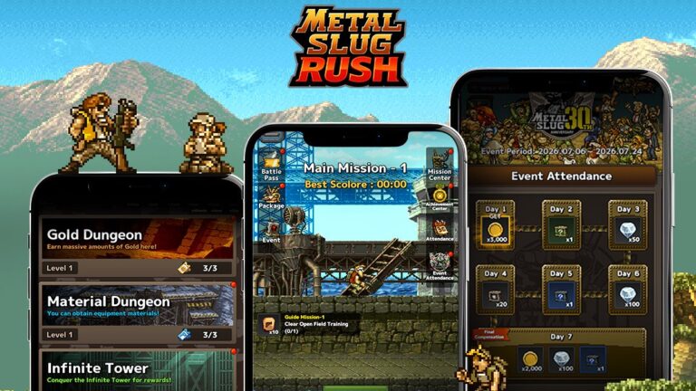 Metal Slug Rush release graphic