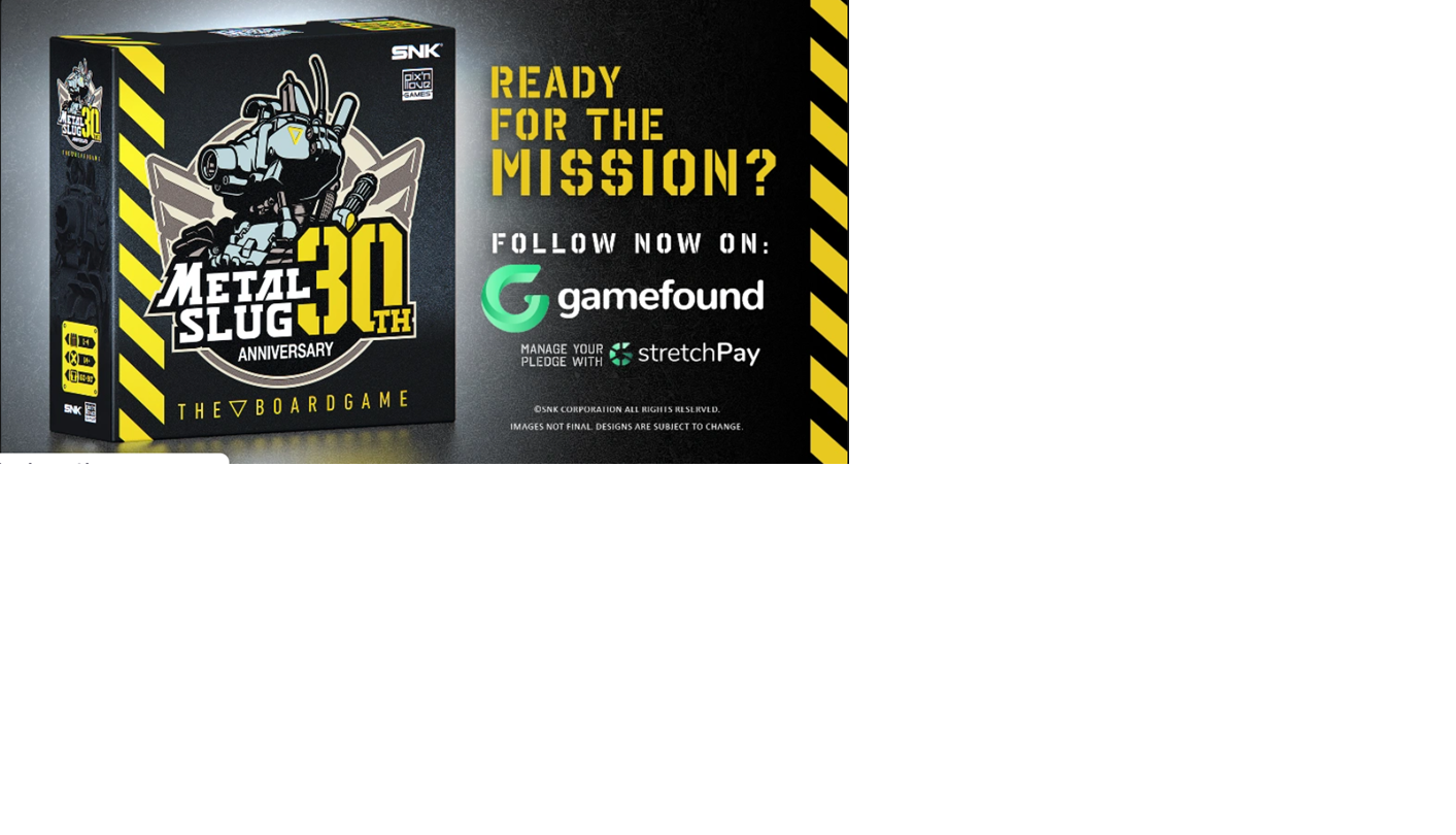Metal Slug set to run ‘n’ gun into a New Boardgame