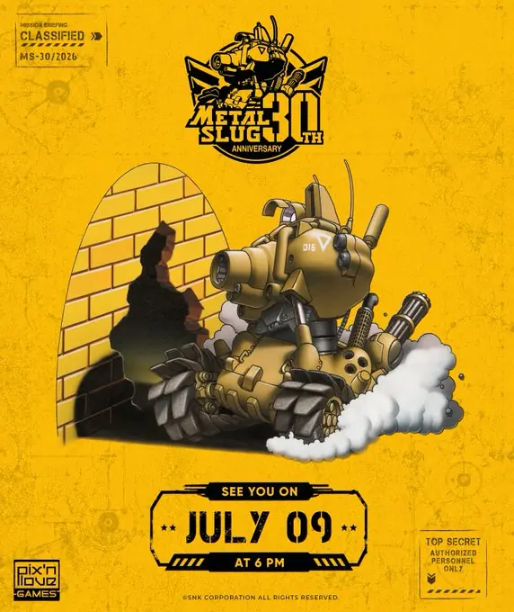 Metal Slug July 9 teaser image