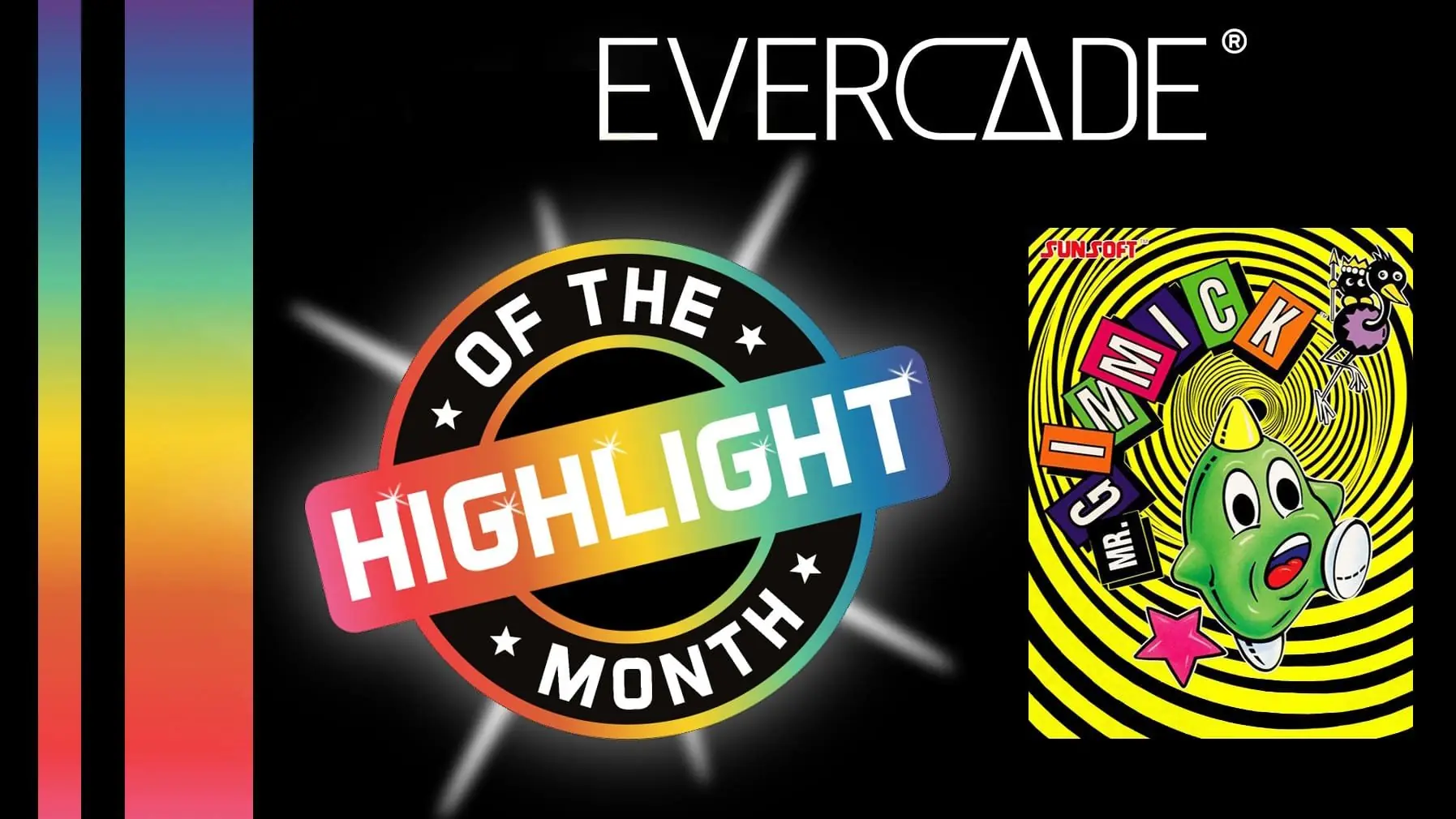 Mr. Gimmick Evercade Highlight of the Month banner