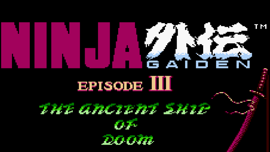 Ninja Gaiden III title screen