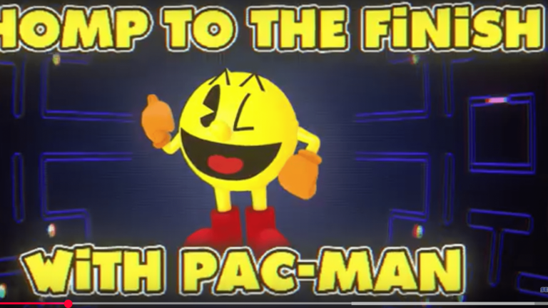 Pac-Man chomps to the finish in Super Monkey Ball Banana Rumble