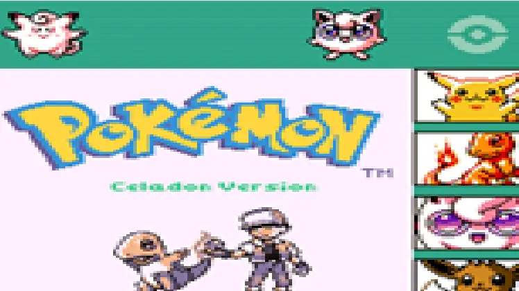 Pokemon Celadon version title screen