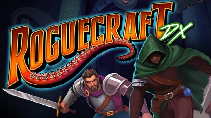 Roguecraft DX logo and characters
