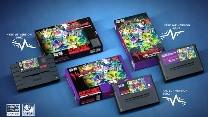 Nightmare Busters SNES cartridges