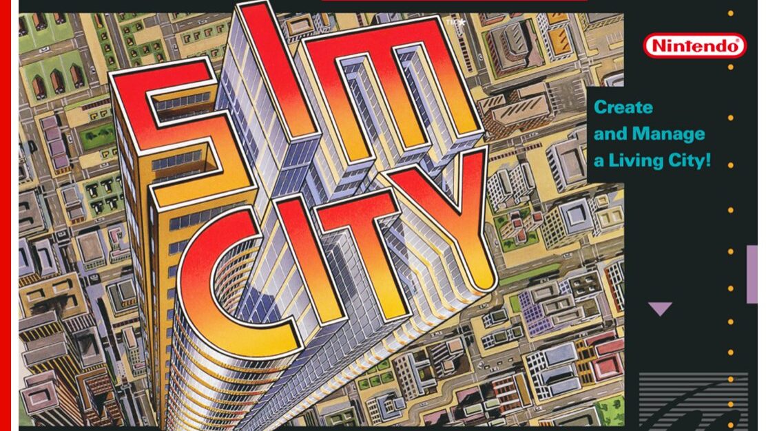 SimCity SNES box art
