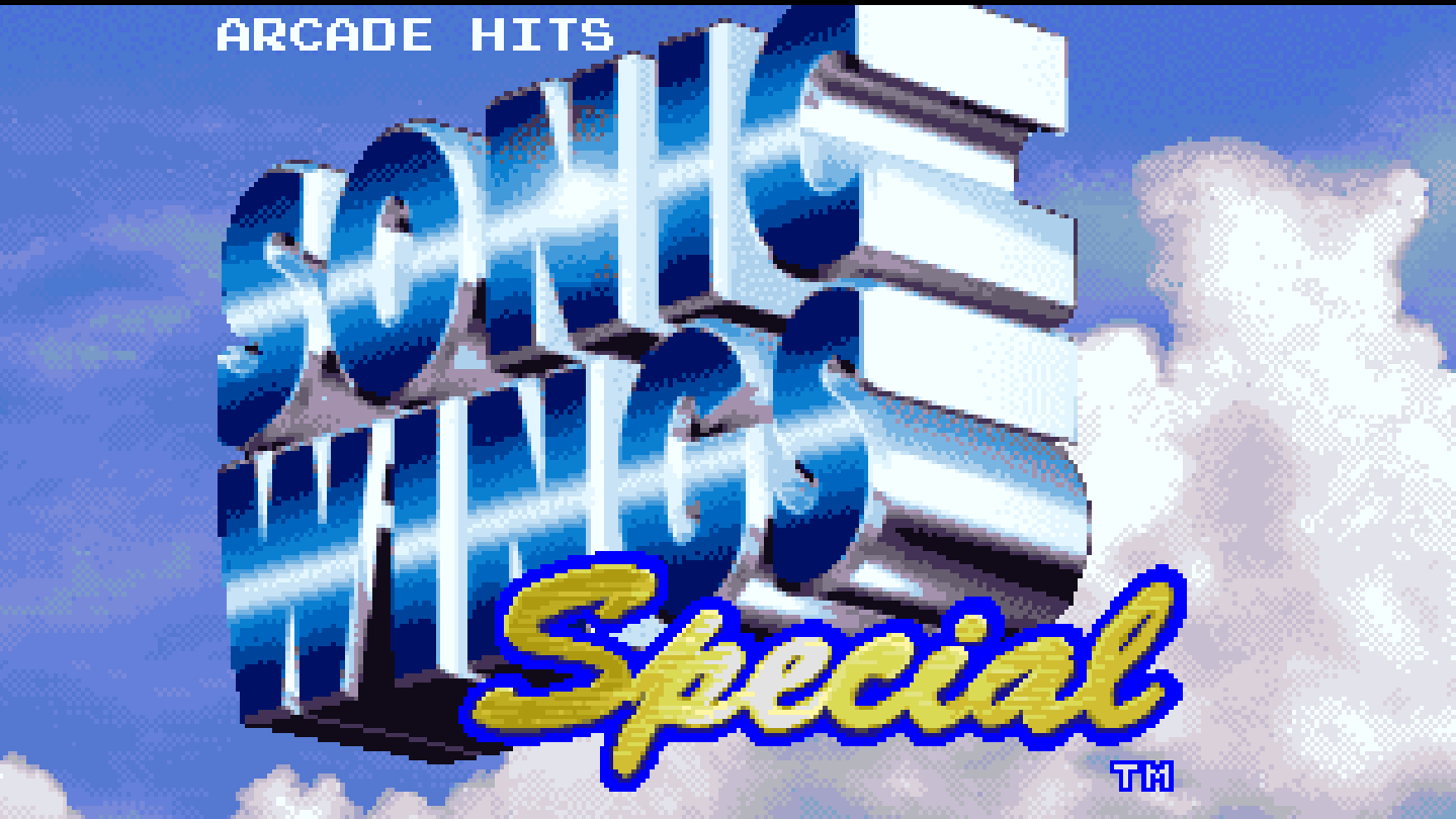 Sonic Wings Special title screen