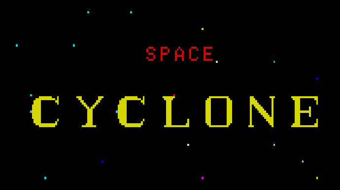 Space Cyclone title screen