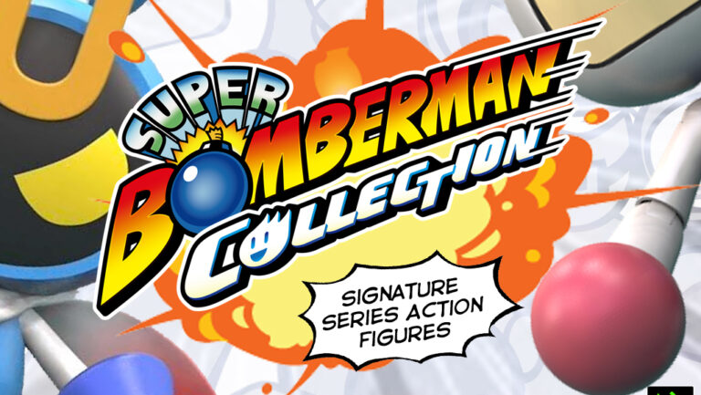 Super Bomberman Collection action figures preview and logo