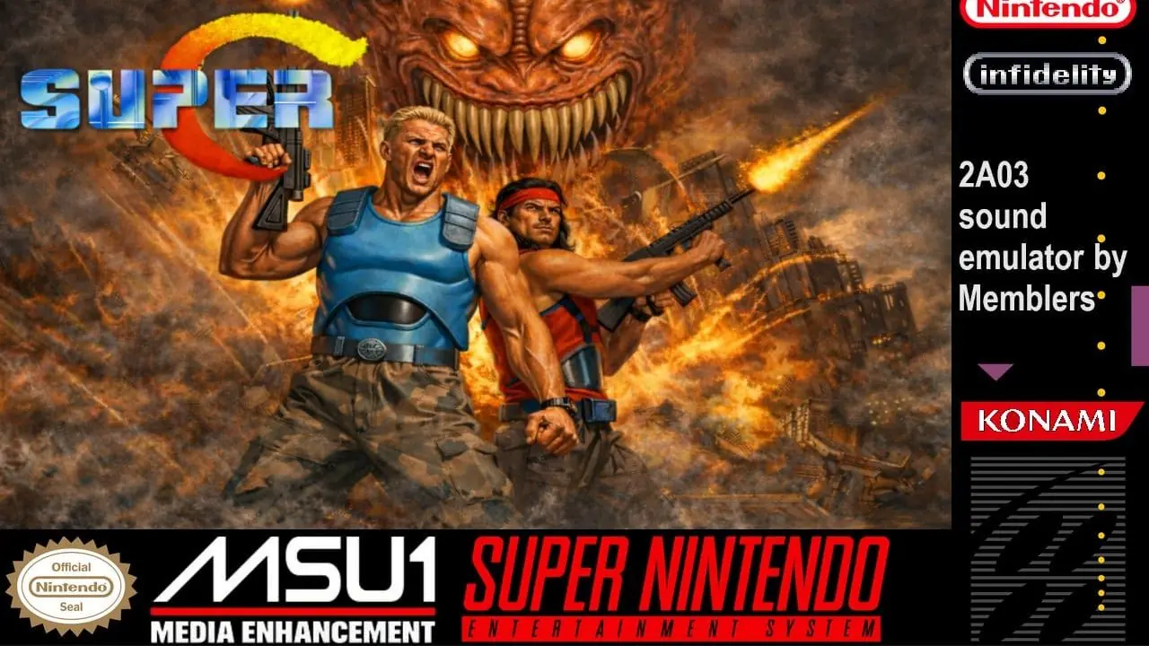 Super C SNES box art