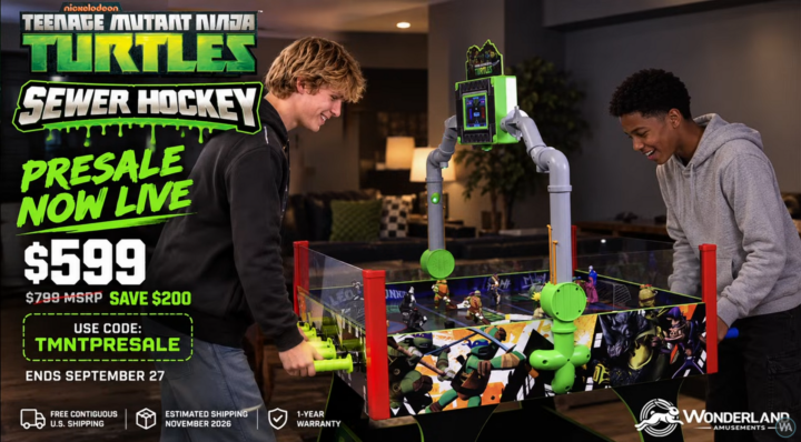 TMNT Sewer Hockey being played