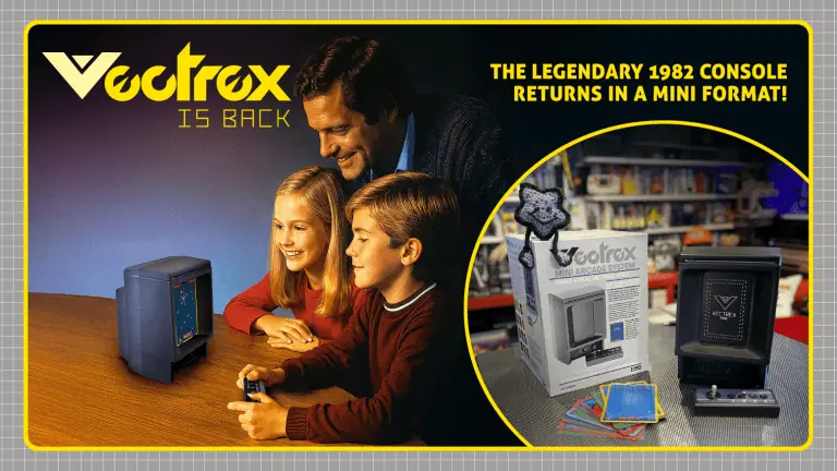 Vectrex Mini being played by family