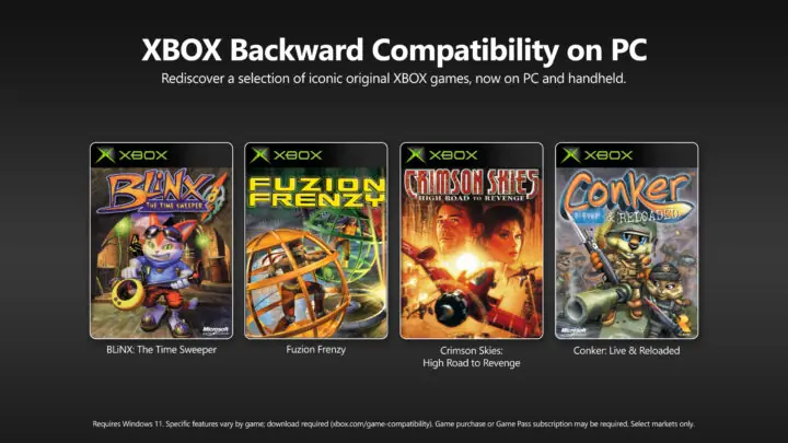 XBOX Backward Compatibility on PC games
