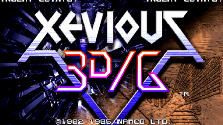 Xevious 3D/G title screen