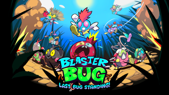 Blasterbug logo and characters