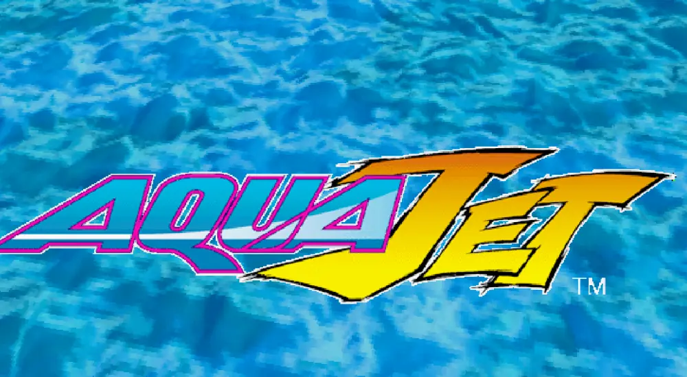 Aqua Jet title screen