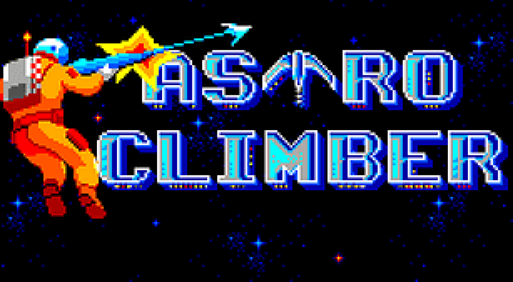 Astro Climber title and character
