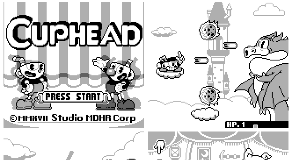 Cuphead Game Boy demake
