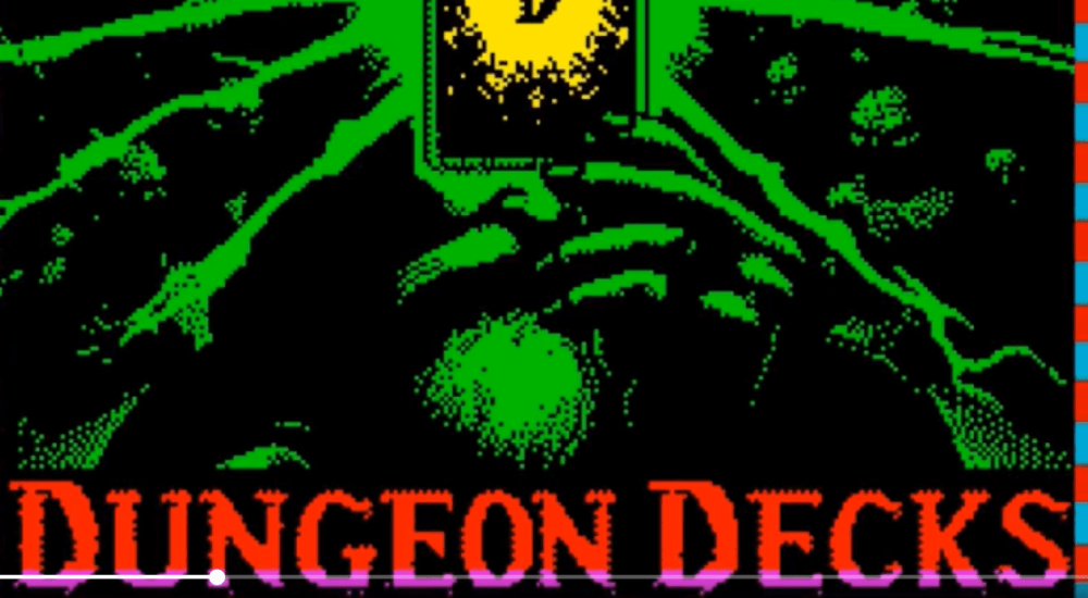 New ZX Spectrum game, Dungeon Decks loading screen