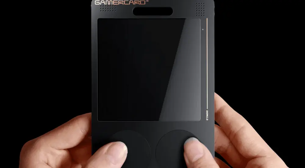 GamerCard being held