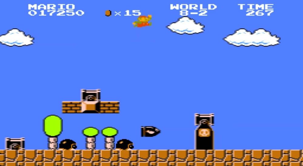 Level 8-2 in Super Mario Bros.