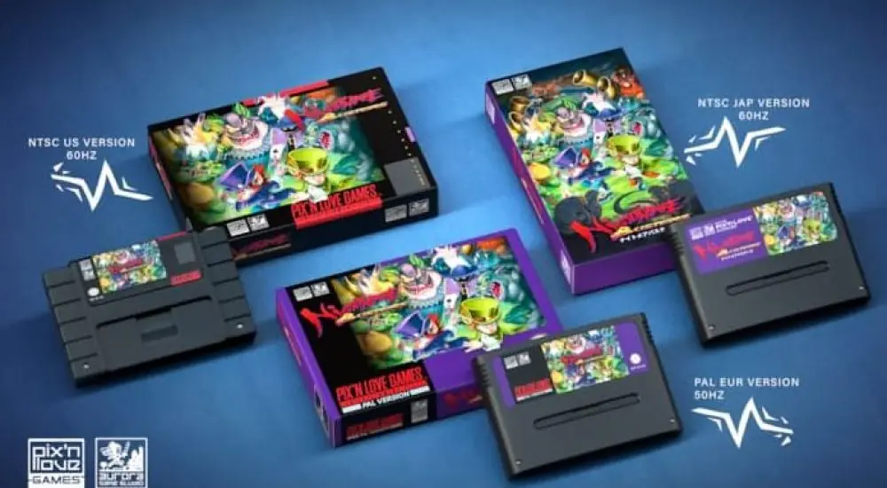 Nightmare Busters SNES cartridges