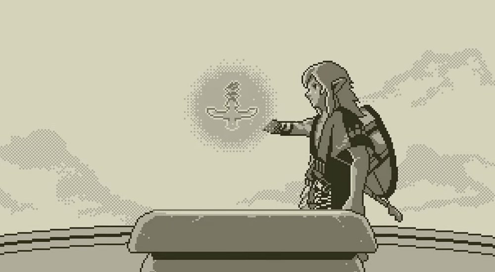 The Legend of Zelda Tears of the Kingdom Cutscenes Receive a Game Boy Demake