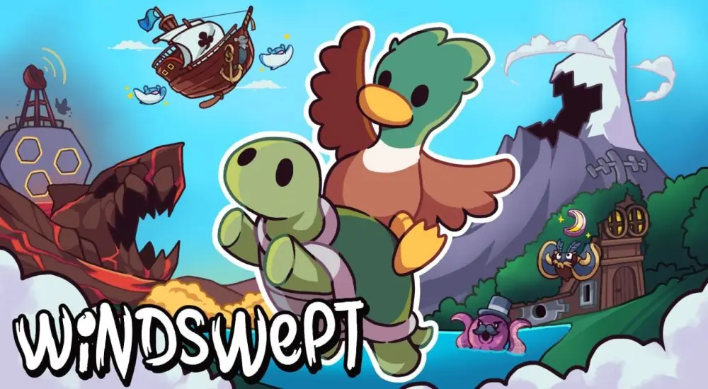 Windswept characters