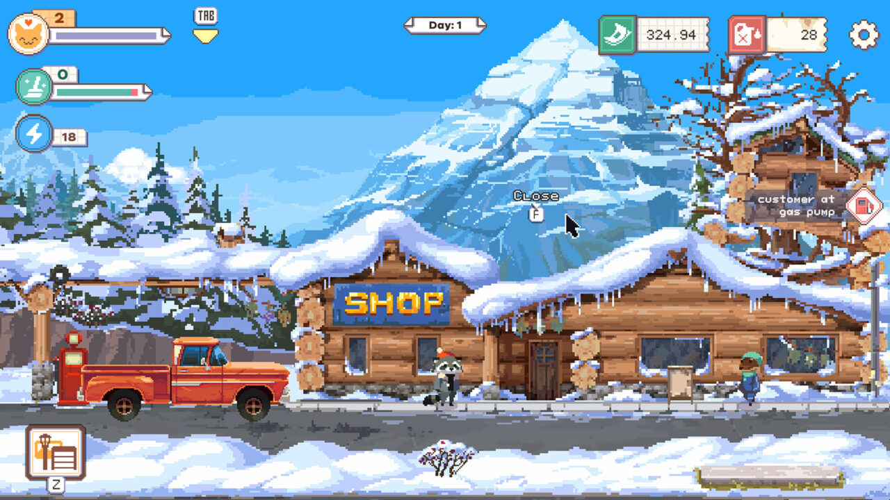 the last gas station winter resort